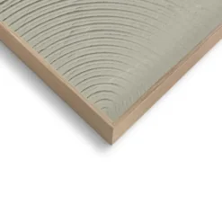 Abstracte wanddecoratie set met structuur Zachte lijnen - 40 x 30