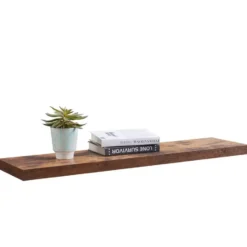 ACAZA Boekenplank van 100 cm lang - industrieel Design - Vintage bruin