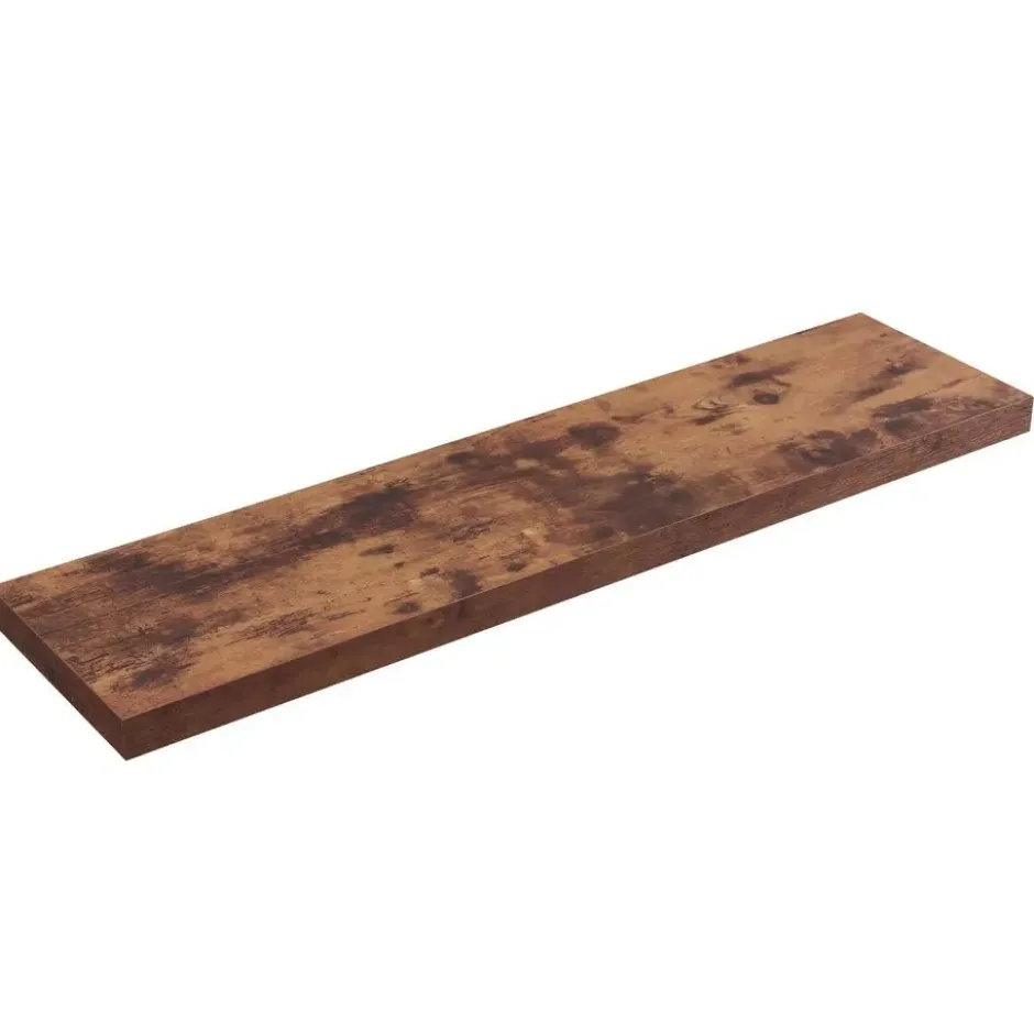 ACAZA Boekenplank van 100 cm lang - industrieel Design - Vintage bruin