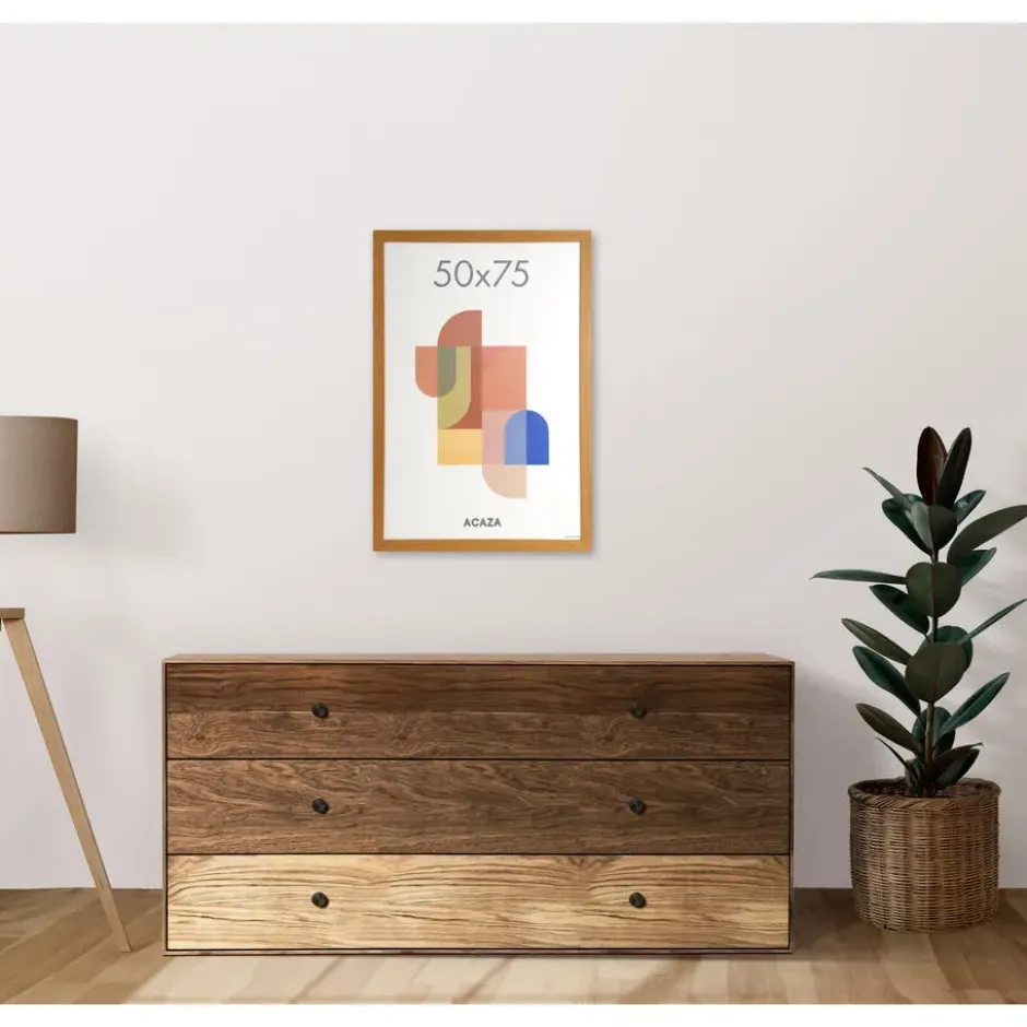 ACAZA Fotokader - Fotolijst - 50x75 cm - MDF hout - Warme Eik