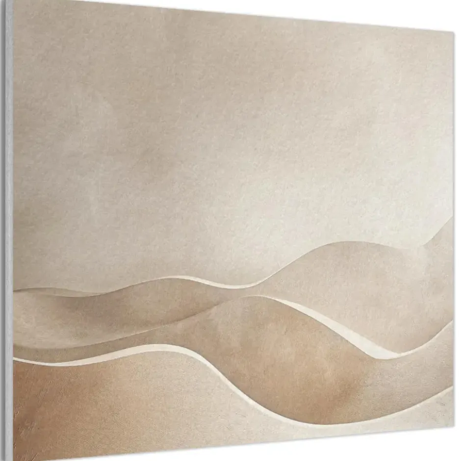 Akoestisch Schilderij 100x70 cm Beige - Natuur - Abstract - Modern