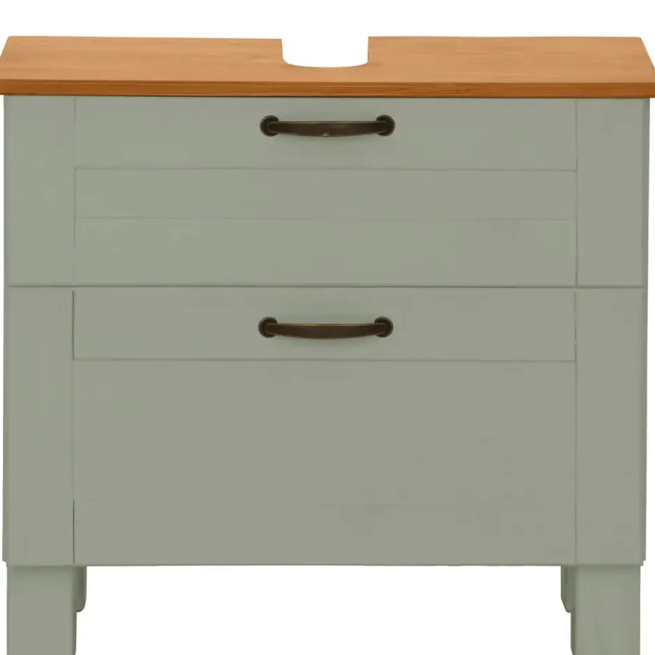 Alby-Gootsteenkast met 1 klep, 1 lade, dennengroen
