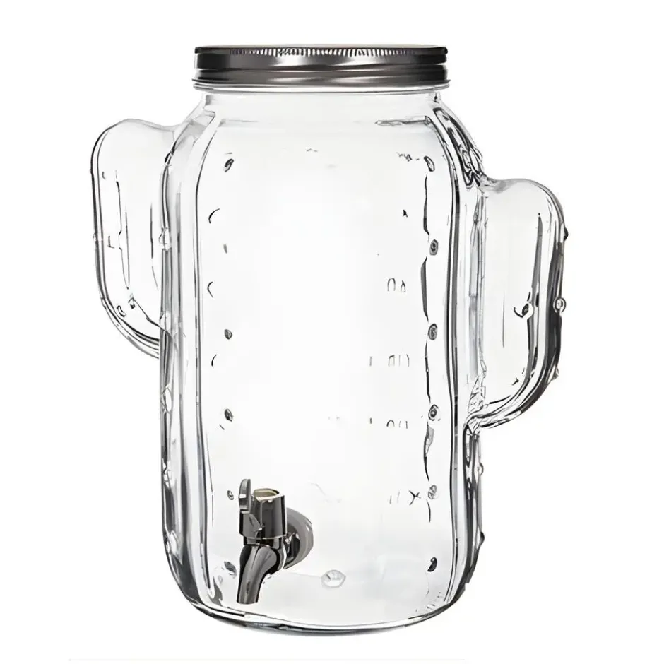 Alessandro Drankdispenser Cactus - glas - 5 liter