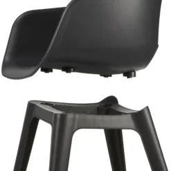 Allibert Tuinstoel Akola - grafiet (2 stuks )