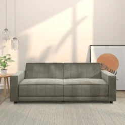 Allie II-Slaapbank 3-zitter in fluweel taupe