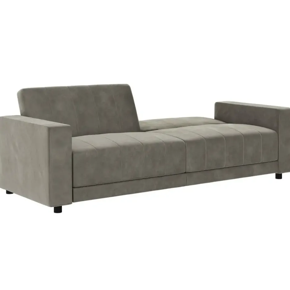 Allie II-Slaapbank 3-zitter in fluweel taupe