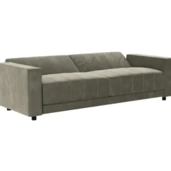 Allie II-Slaapbank 3-zitter in fluweel taupe