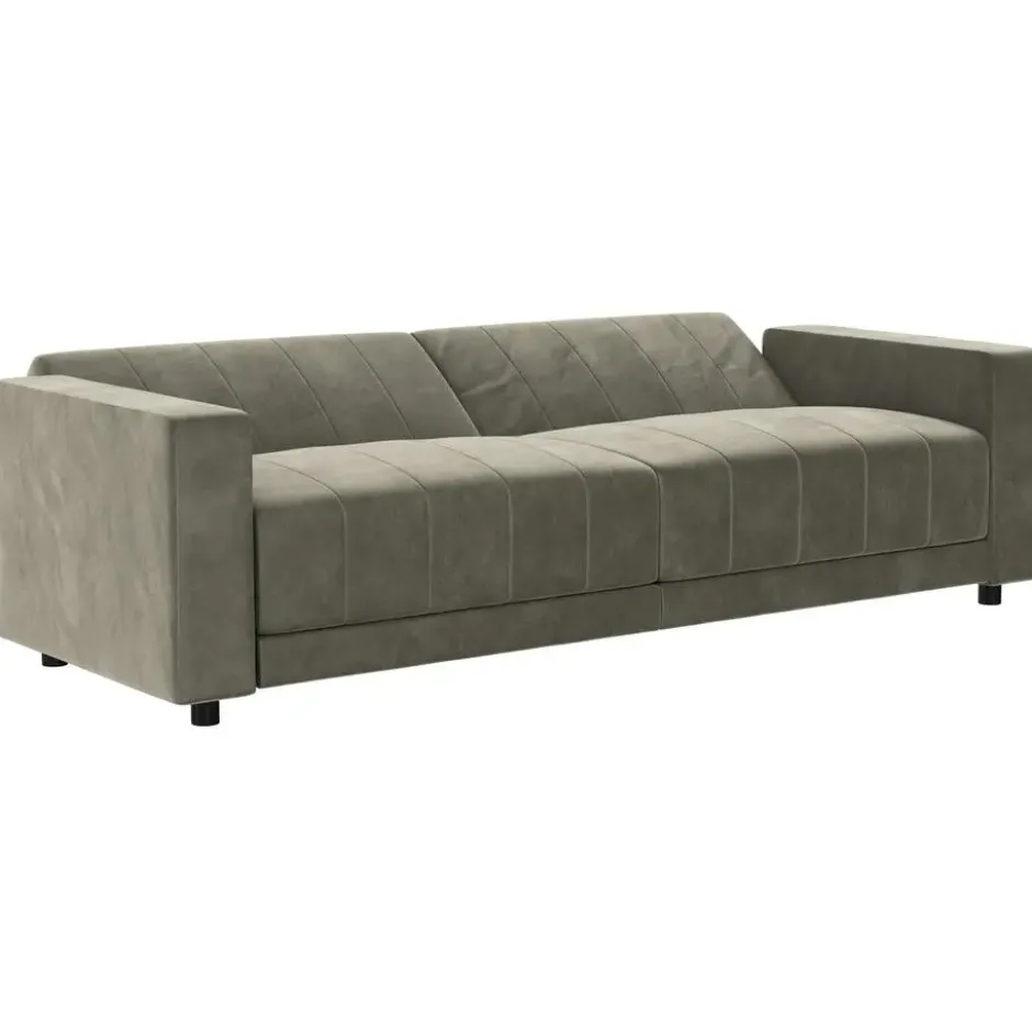 Allie II-Slaapbank 3-zitter in fluweel taupe