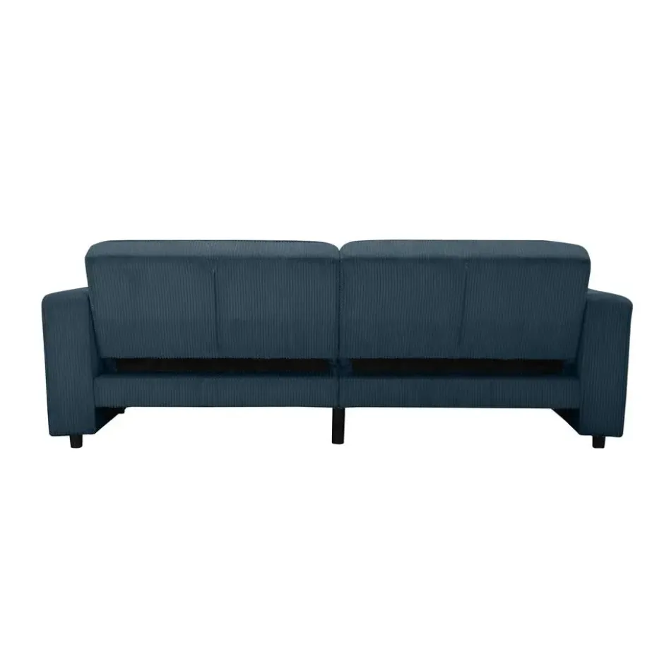 Allie - 3-zits slaapbank in blauw stof