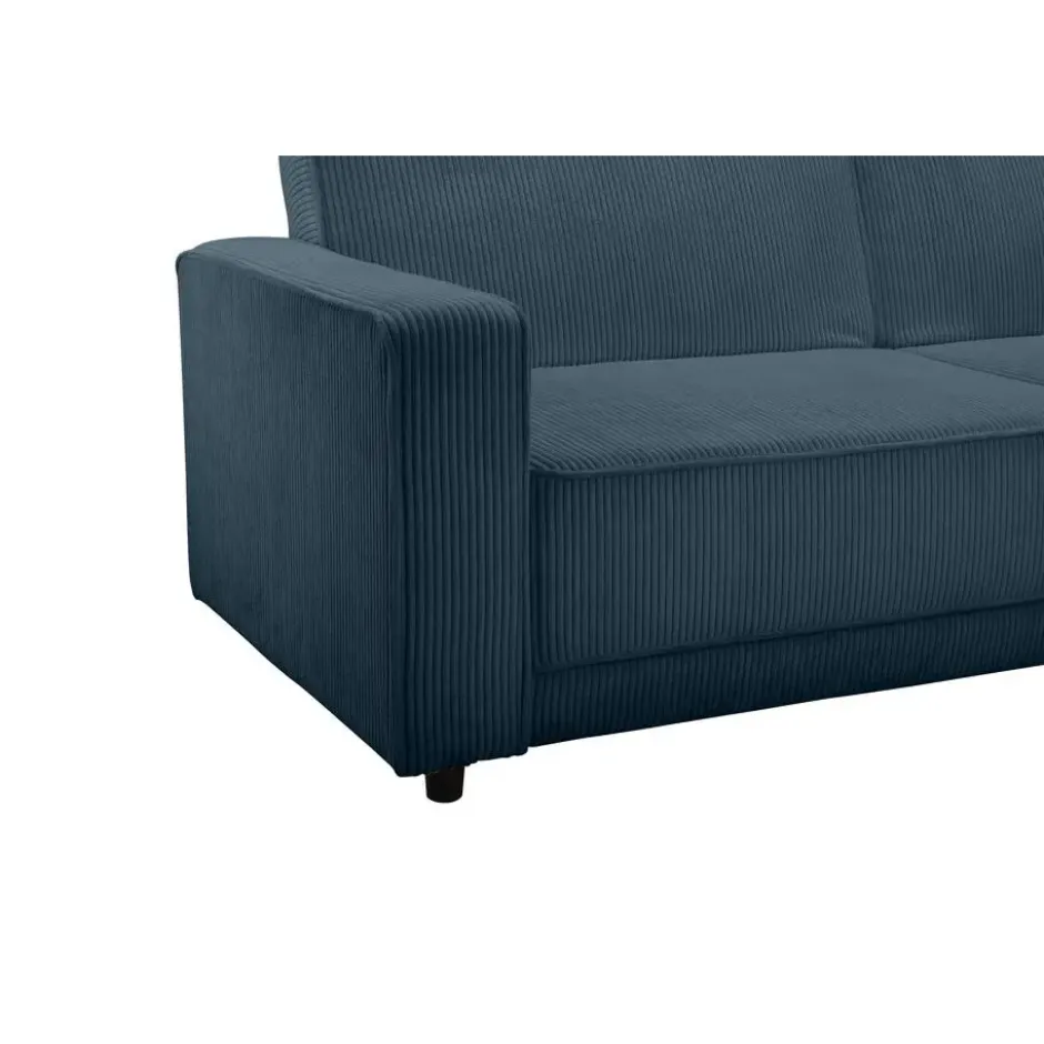 Allie - 3-zits slaapbank in blauw stof