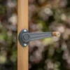 Aloha – stokparasol Ø200 cm – light teak look – palm forest