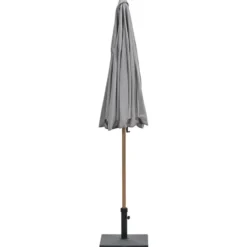 Aloha – stokparasol Ø200 cm – light teak look – taupe