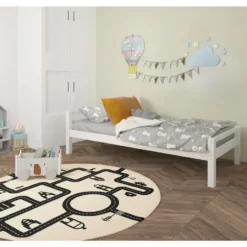 Alpi - Kinderbed 90x200 cm wit grenen