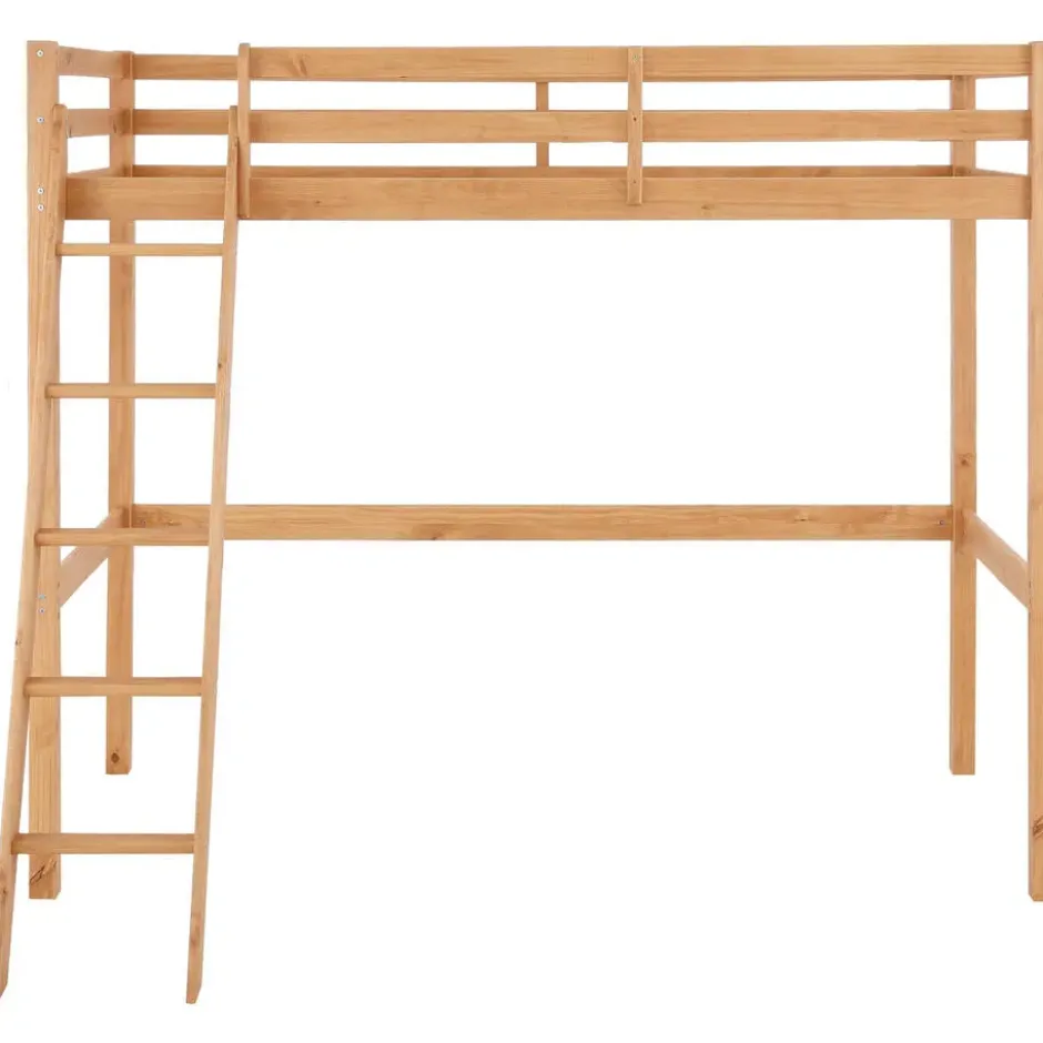 Alpi2 - Mezzanine bed 90x200 cm in grenen