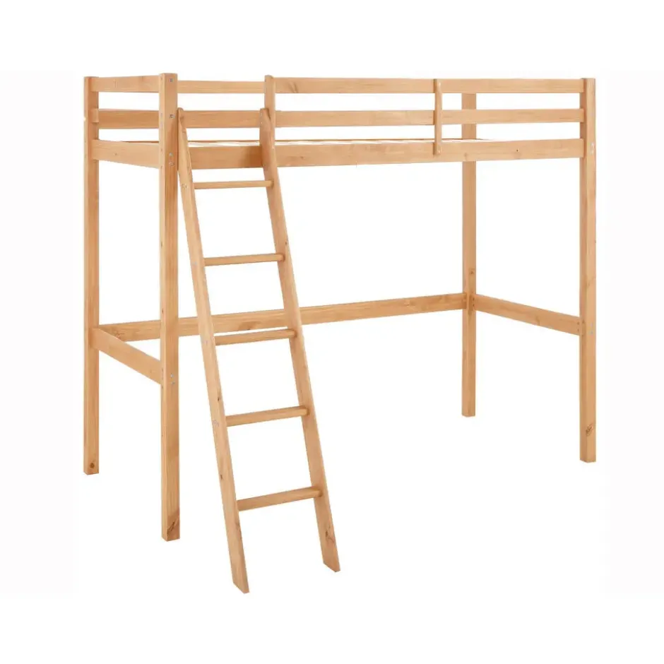 Alpi2 - Mezzanine bed 90x200 cm in grenen