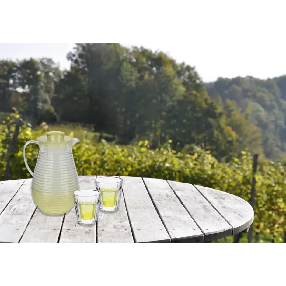 Alpina Waterkan/sapkan met reservoir - 2L - kunststof - geel - 25 cm