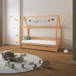 Alpi2 - Onderschuifbed 90x200 cm voor kinderen grenen