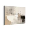 Aluminium Schilderij 120x80 cm Abstract - Kunst - Grijs