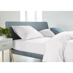 Ambiante Bamboo Cotton - Hoeslaken - 140x200 - Wit