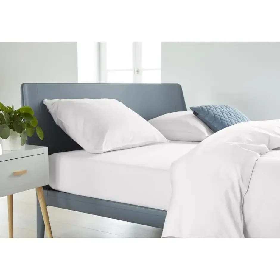 Ambiante Bamboo Cotton - Hoeslaken - 140x200 - Wit