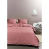 Ambiante Cotton Uni dekbedovertrek - 200x200/220 - Roze