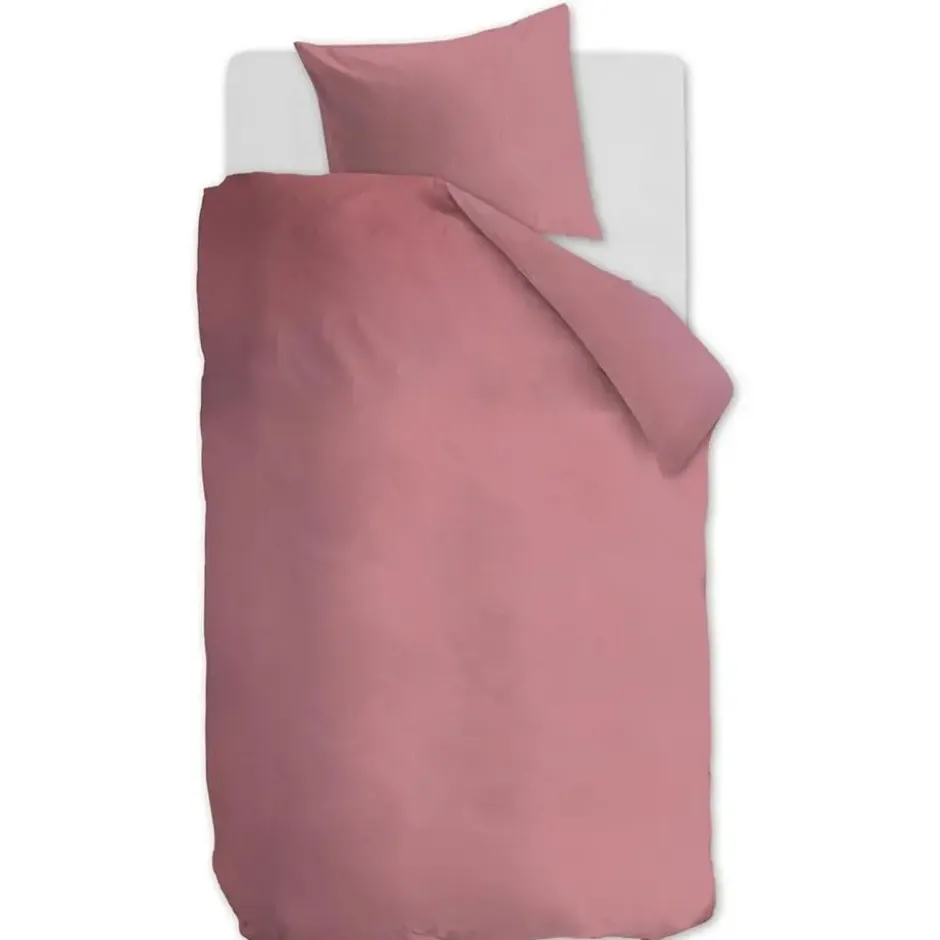 Ambiante Cotton Uni dekbedovertrek - 200x200/220 - Roze