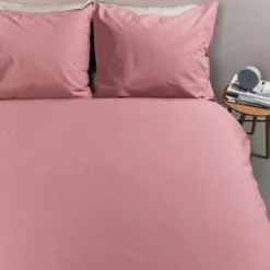 Ambiante Cotton Uni dekbedovertrek - 200x200/220 - Roze