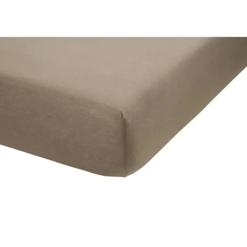 Ambiante Jersey - Hoeslaken - 160x200 - Taupe