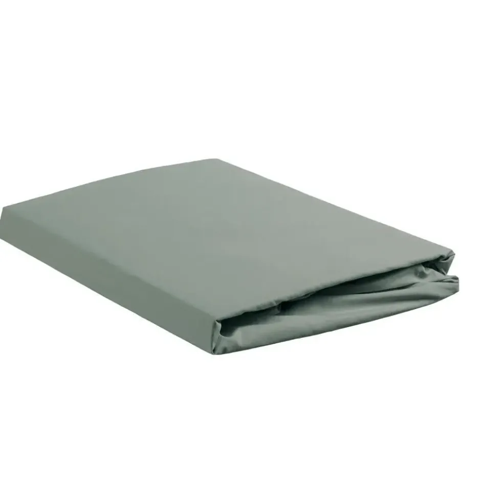 Ambiante Katoen - Splittopper Hoeslaken - 160x200 - Groen