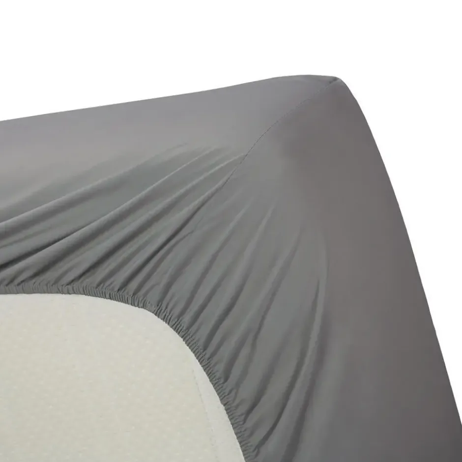 Ambiante Katoen - Topper Hoeslaken - 140x200 - Grijs