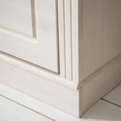 Anita - Schoenenkast met 2 kleppen en 1 lade in wit grenen