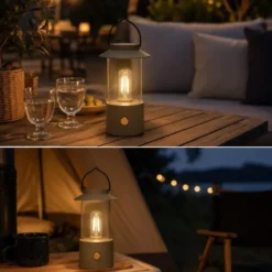 Anna Collection Camping tafellamp - groen - binnen en buiten