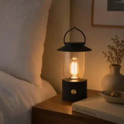Anna Collection Camping tafellamp - taupe - binnen en buiten