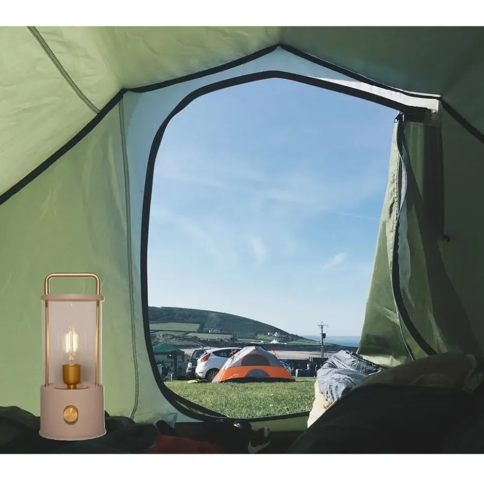 Anna Collection Camping tafellamp - beige - binnen en buiten
