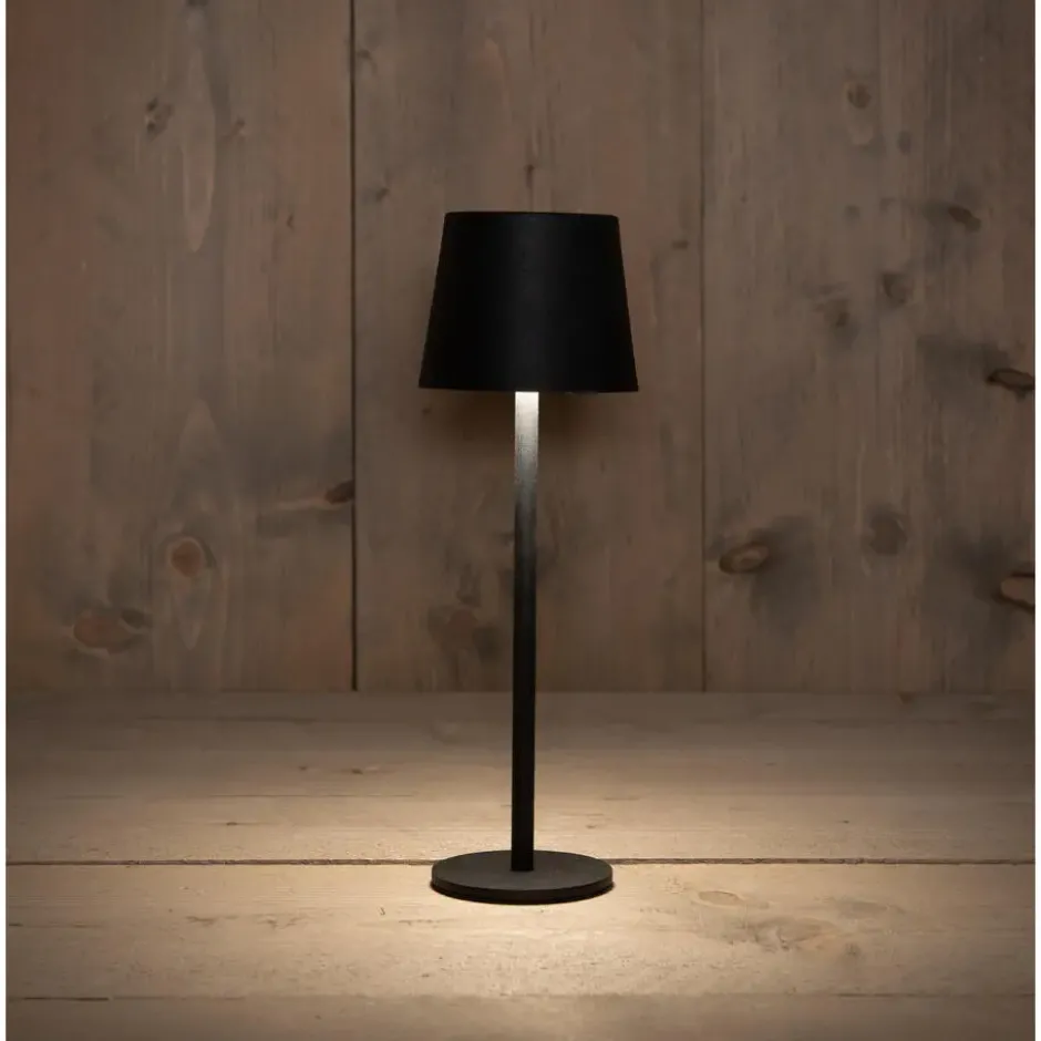 Anna Collection Portable tafellamp - zwart - binnen en buiten