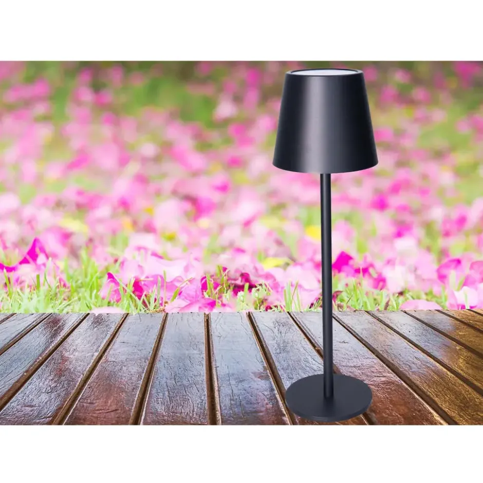 Anna Collection Portable tafellamp - zwart - binnen en buiten