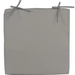 Anna's Collection Bank-sier kussen - grijs - 40 x 40 cm