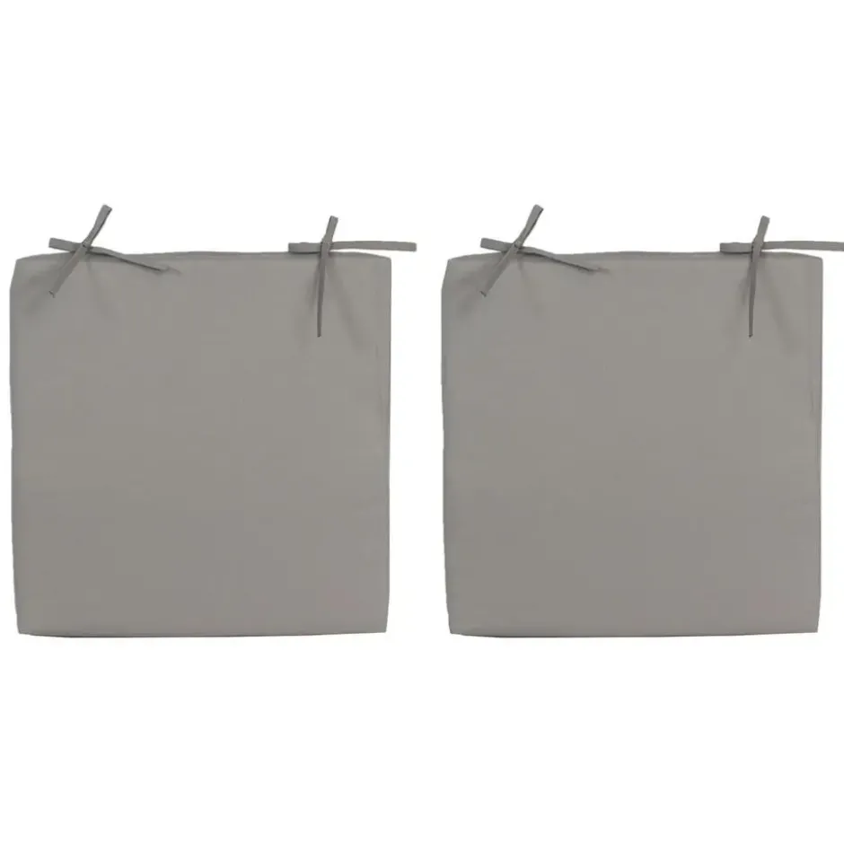 Anna's Collection Bank-sier kussen - grijs - 40 x 40 cm