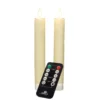 Anna's Collection LED dinerkaarsen - 2x - ivoor wit - 18 cm