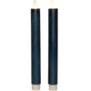 Anna's Collection LED dinerkaarsen - 2x - metallic blauw - 23 cm