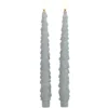 Anna's Collection LED kerstboom dinerkaarsen - 2x - wit - 27 cm
