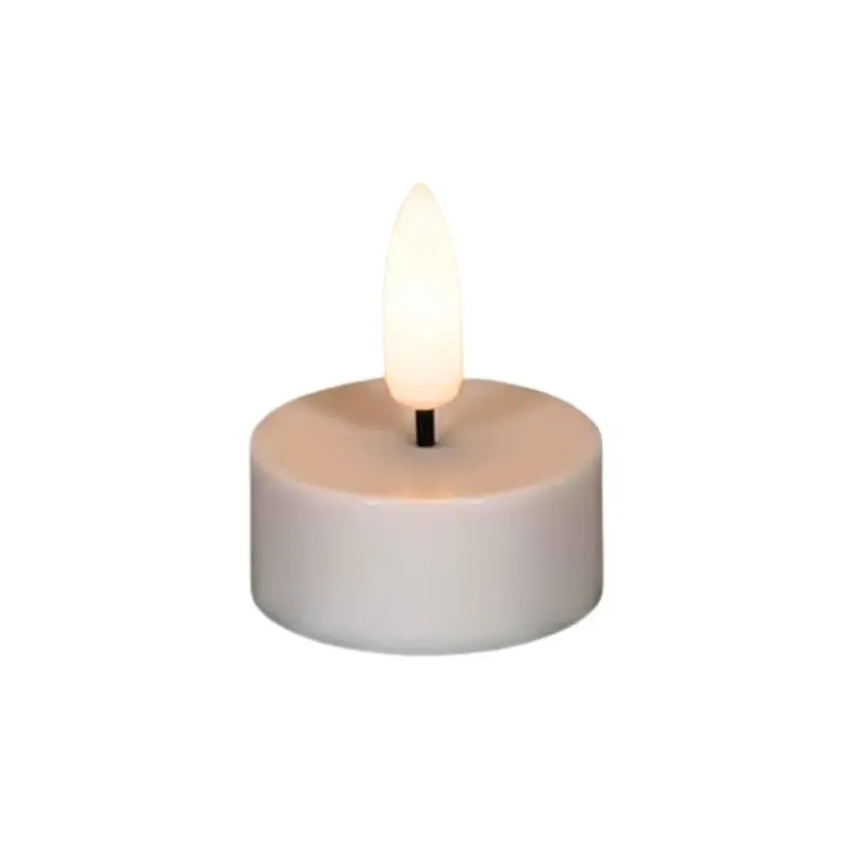Anna's Collection LED waxinelichtjes - 10x - wit -3,5 x 1,5 cm