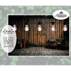 Anna's Collection Lichtsnoer - warm wit - LED - tuin - 10 meter