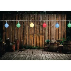 Anna's Collection Lichtsnoer - gekleurd - LED - tuin - 10 meter