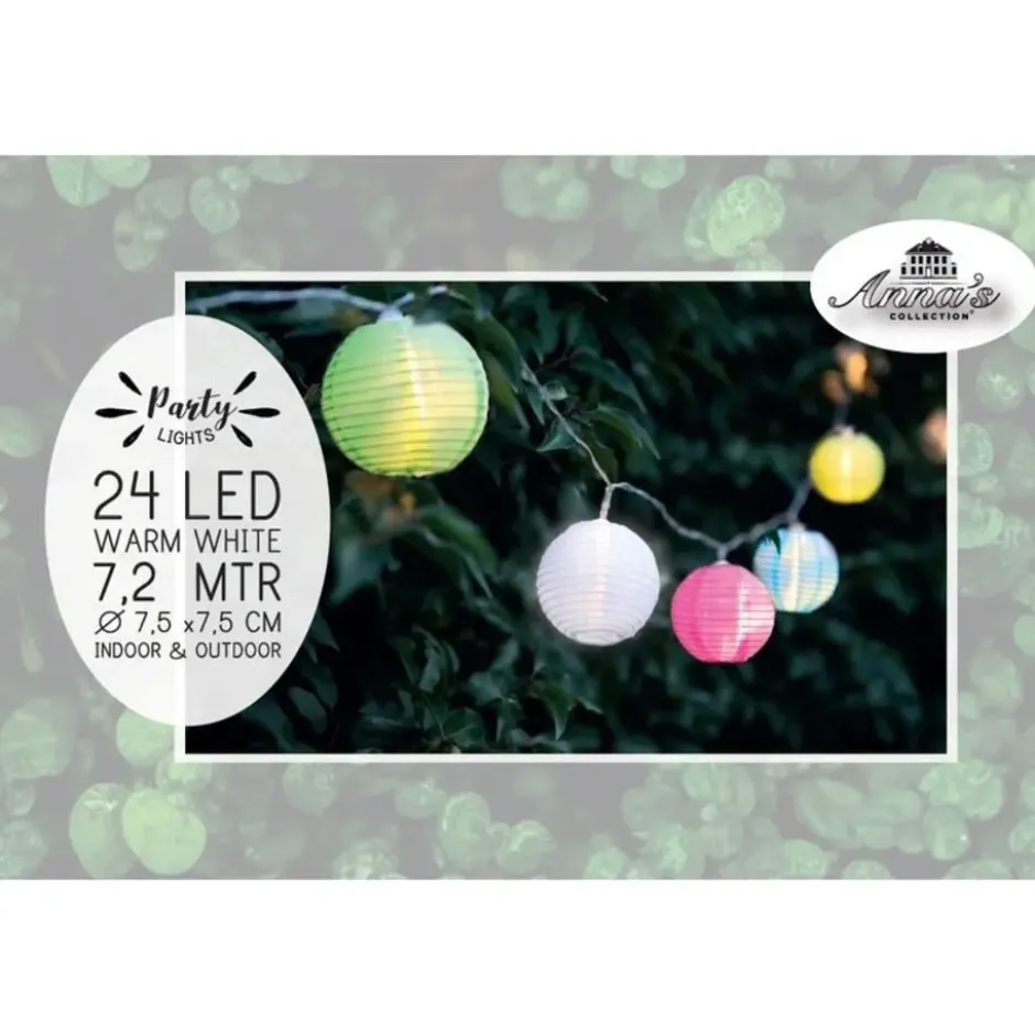 Anna's Collection Lichtsnoer - tuinverlichting - solar - 720 cm