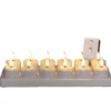 Anna's Collection Oplaadbare LED theelichtjes - 12x - wit - 5 cm