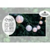 Anna's Collection Solar lichtsnoer - witte lampionnen - 250 cm