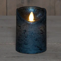 Anna's Collection Stompkaars - LED - metallic blauw - H10 cm