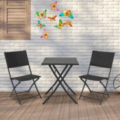 Anna's Collection Tuindecoratie vlinders - 3D - kleurenmix - 65 x 51 cm