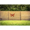Anna's Collection Tuindecoratie - vlinder - oranje - metaal - 48 cm